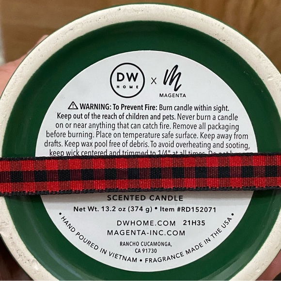 RAE Dunn by Magenta BAH HUMBUG Green Scented Candle - Picture 9 of 9